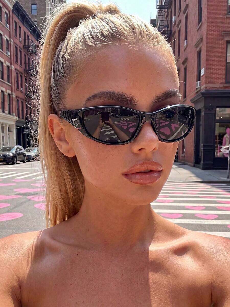 Sunglasses Cat Eye - Womens Futuristic Y2K Style Cat Eye