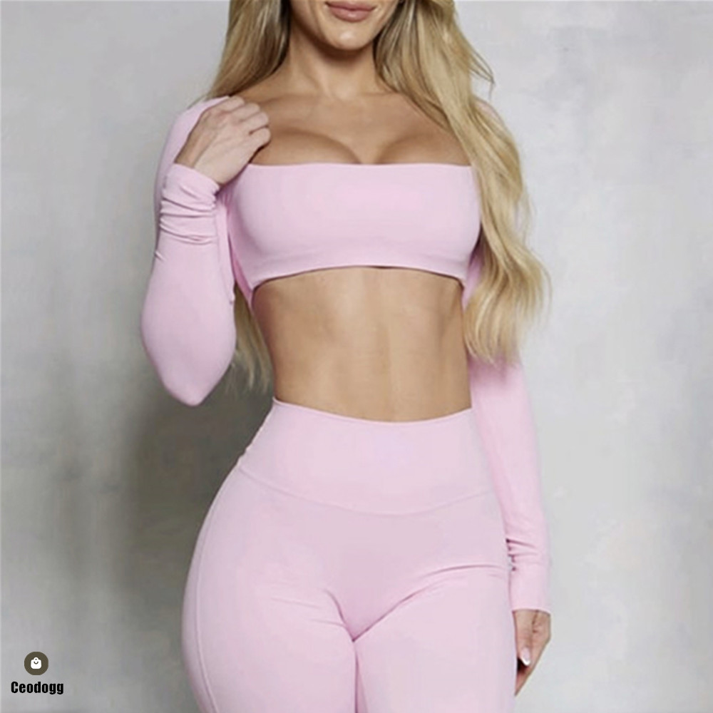 Crop Top Crochet - Pad Casual Quick Dry Sportswear Women