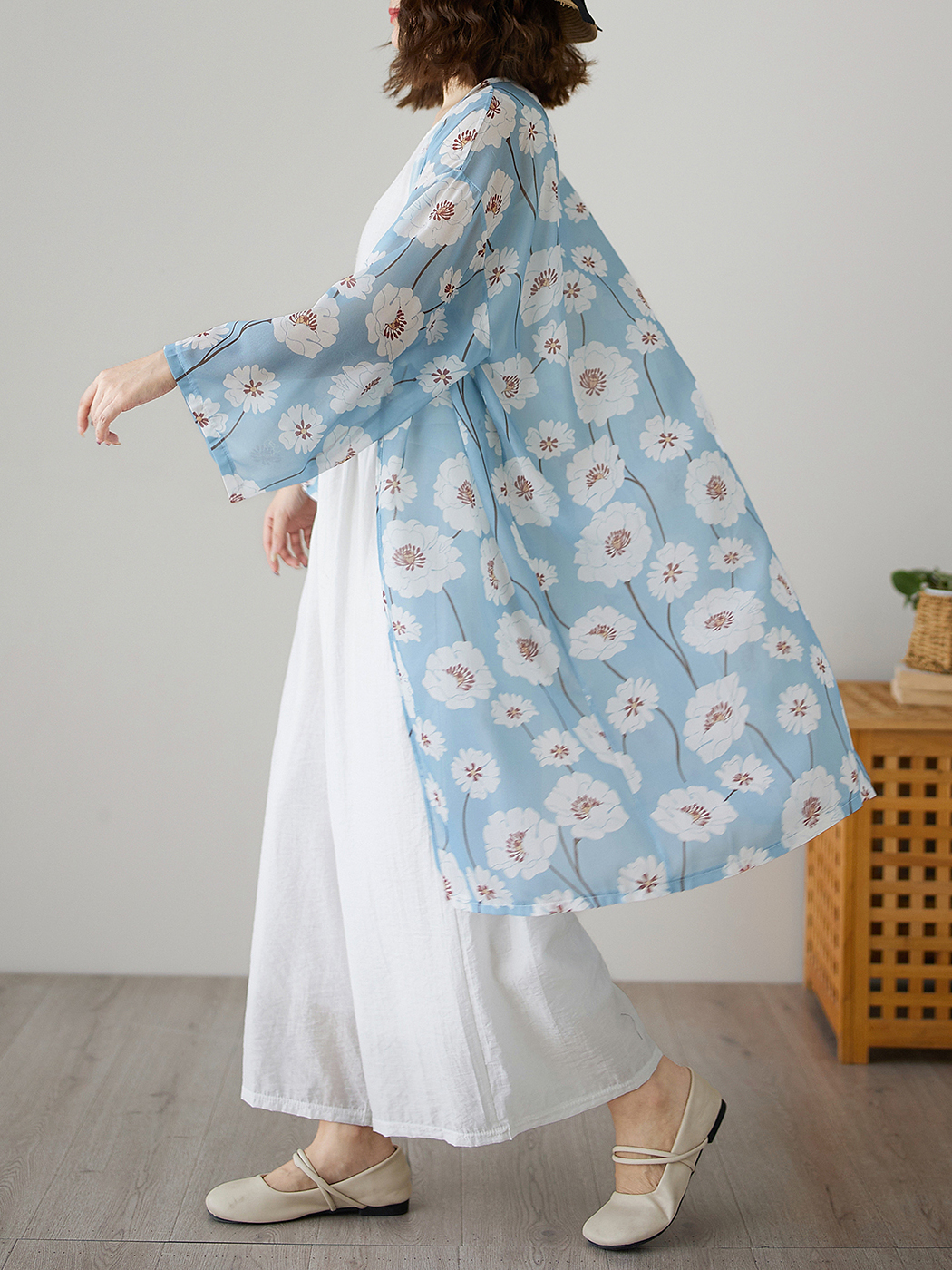 Linen Pant Wide - Spring Summer Lightweight Breathable Ice Silk