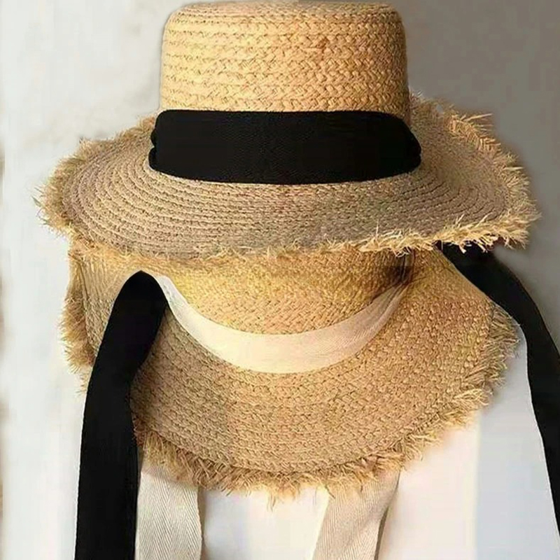 Japanese Cute Raffia Woven Sun - مراجعة Hat Floppy Wide وسعره