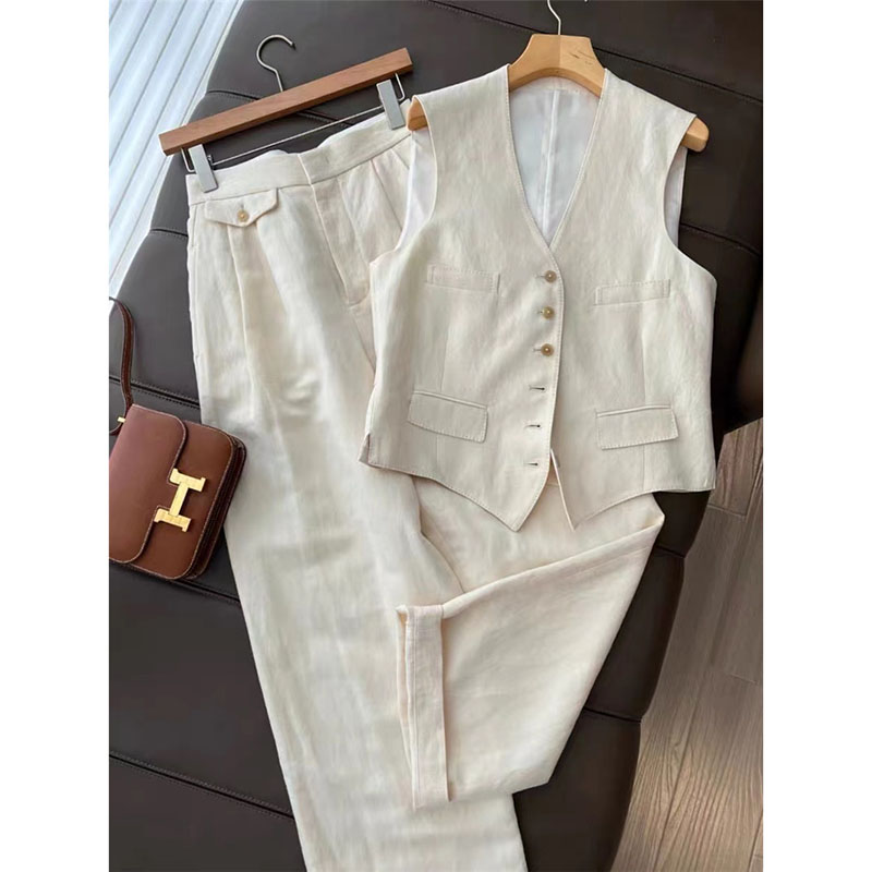 Summer Cotton Linen Women's Se - مراجعة Linen Pant Wide وسعره