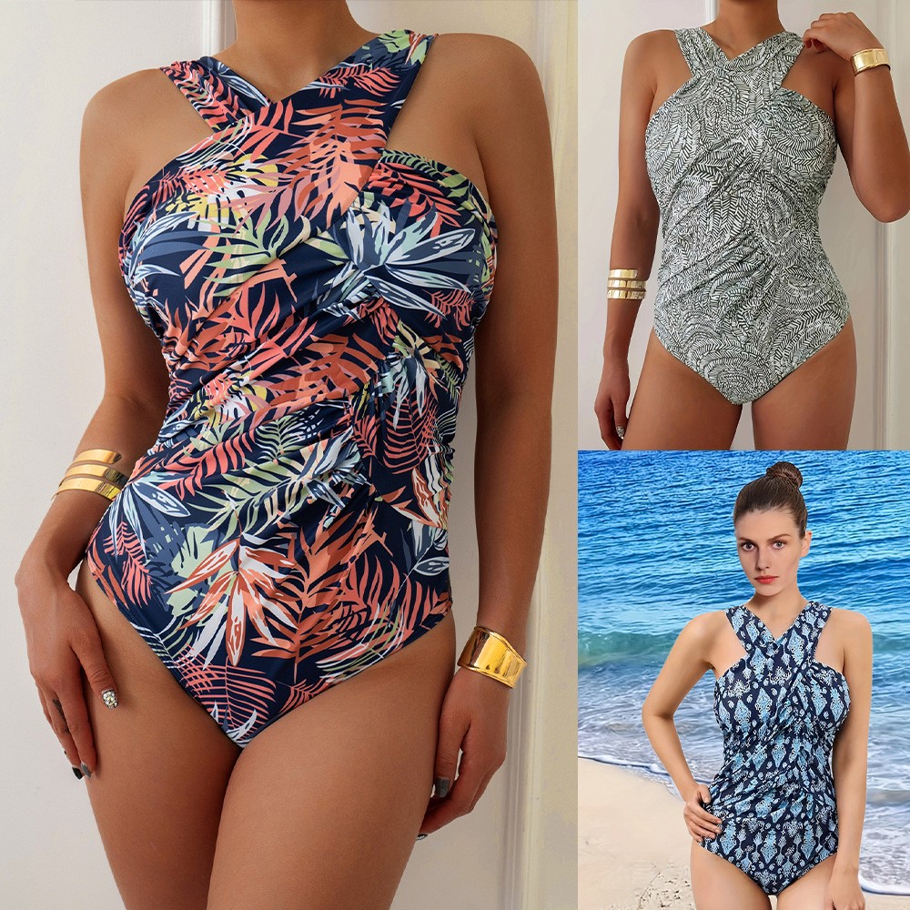 Women Swimsuit Plus Size Modes - مراجعة Swimsuit Bikini Ruched وسعره