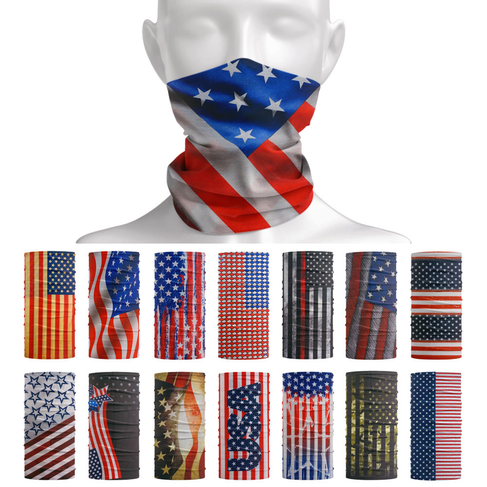 USA Flag Pattern Sun Protectiv - مراجعة Headband Summer Knit وسعره