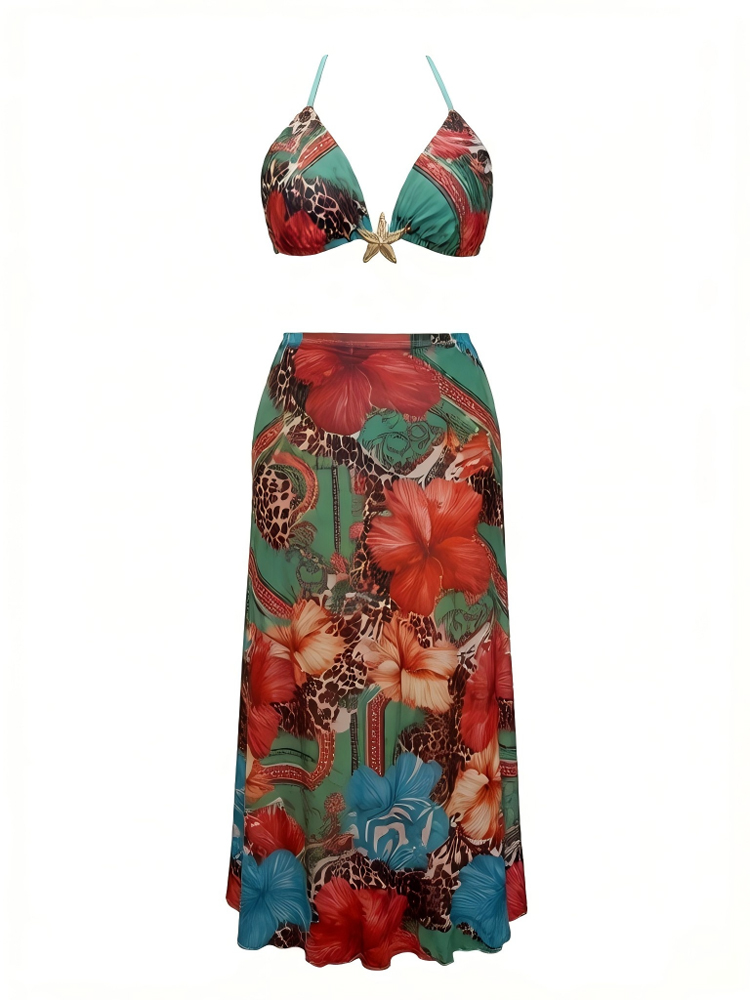 Women Plus Size Summer Boho Fl - مراجعة Maxi Dress Halter وسعره