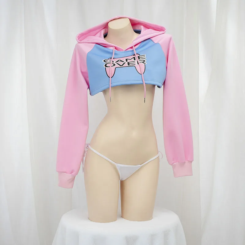 Cute Long Sleeve Crop Top Hood - مراجعة Crop Top Crochet وسعره