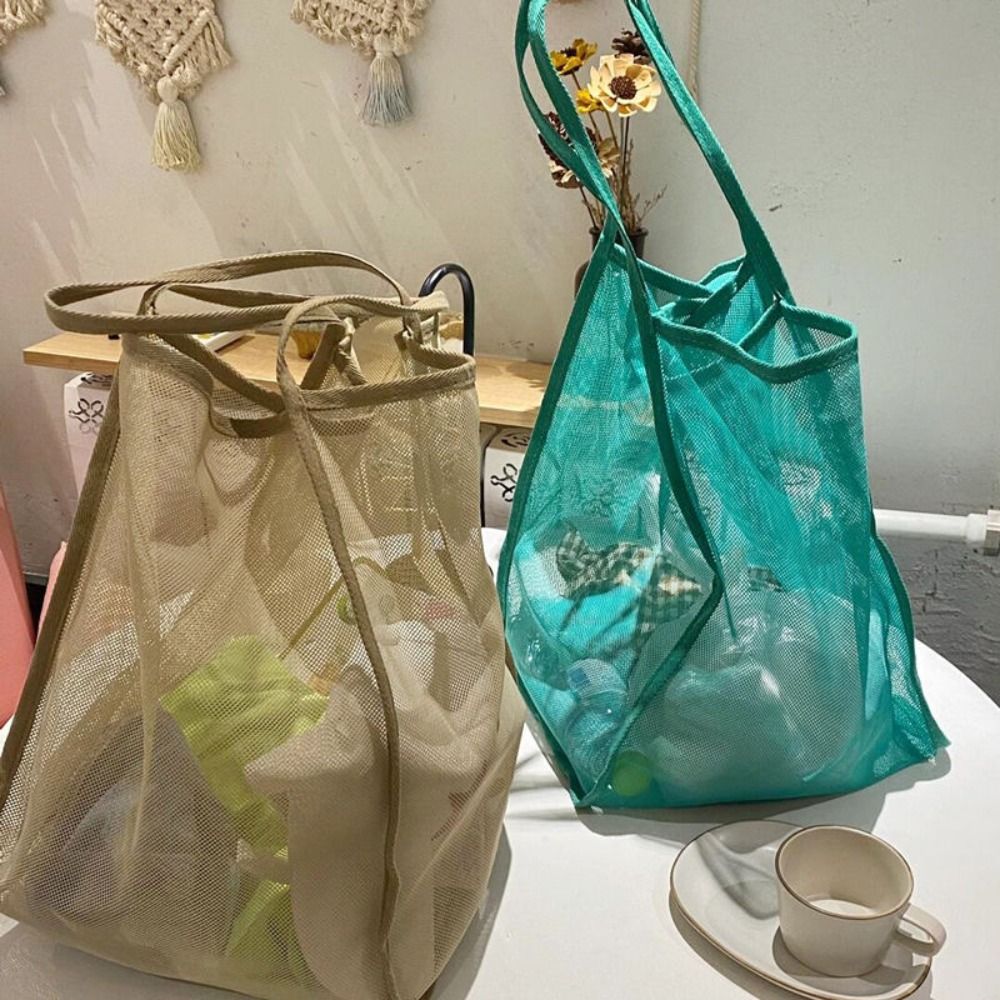 Mesh Beach Bag Lightweight, Br - مراجعة Tote Bag Beach وسعره