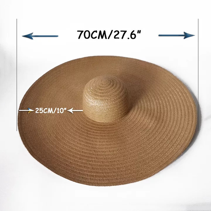 Oversized Beach Straw Hats for - مراجعة Hat Floppy Wide وسعره