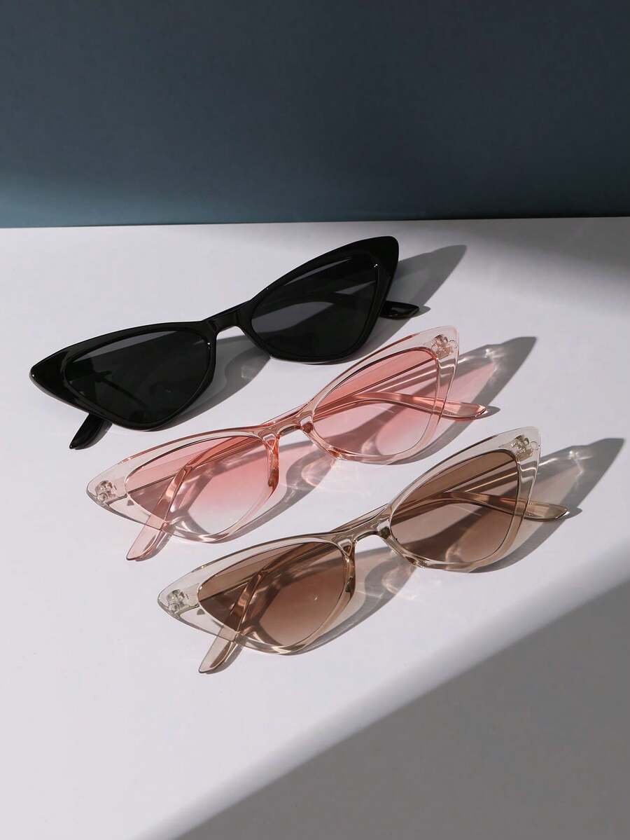 3 Pcs Retro Cat Eye Small Fram - مراجعة Sunglasses Cat Eye وسعره
