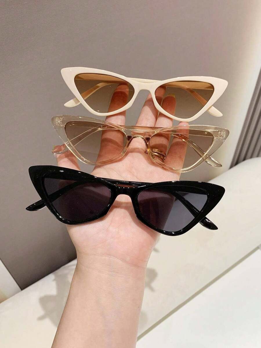 3 Pcs Retro Cat Eye Small Fram - مراجعة Sunglasses Cat Eye وسعره