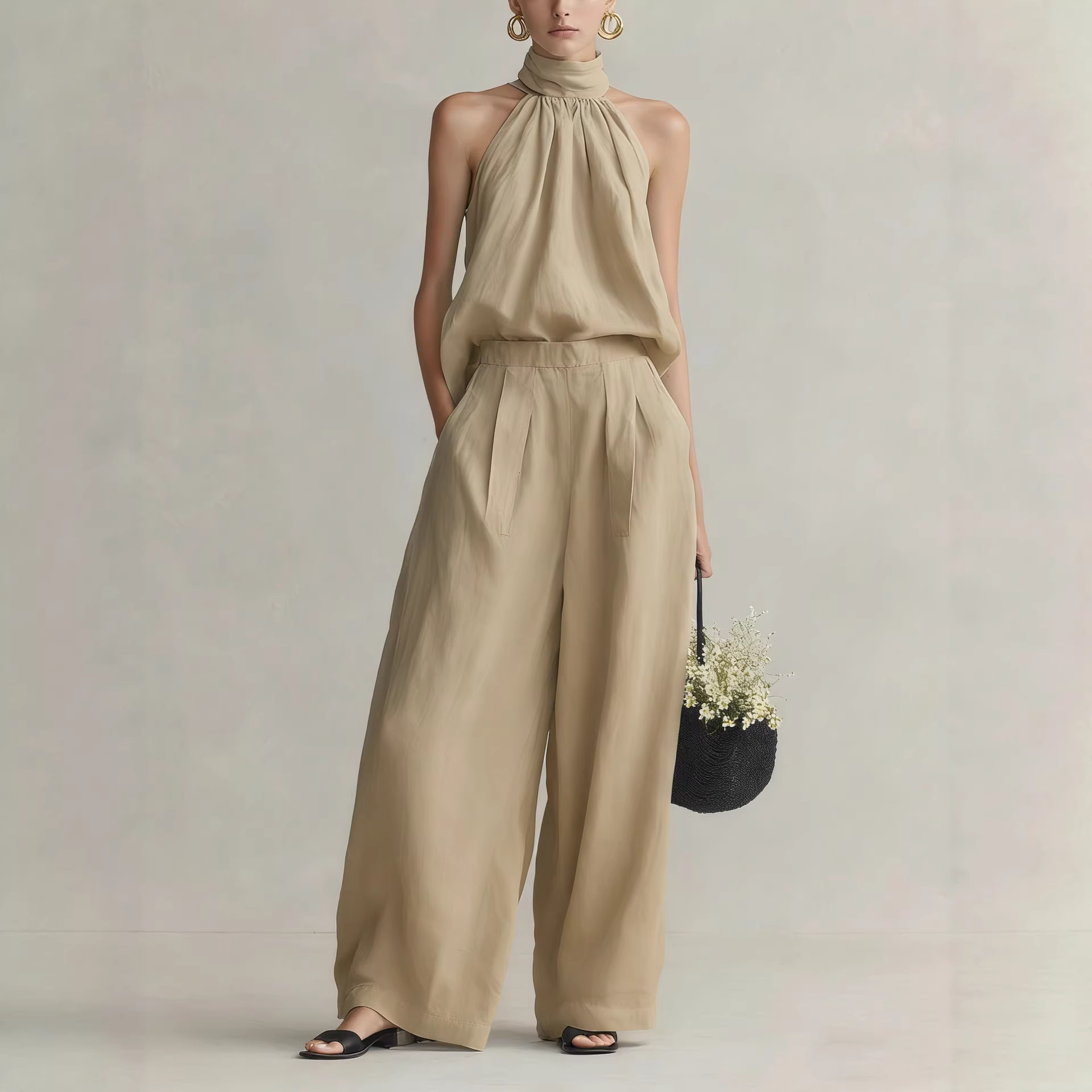 Women's 2026 Summer New Style  - مراجعة Linen Pant Wide وسعره
