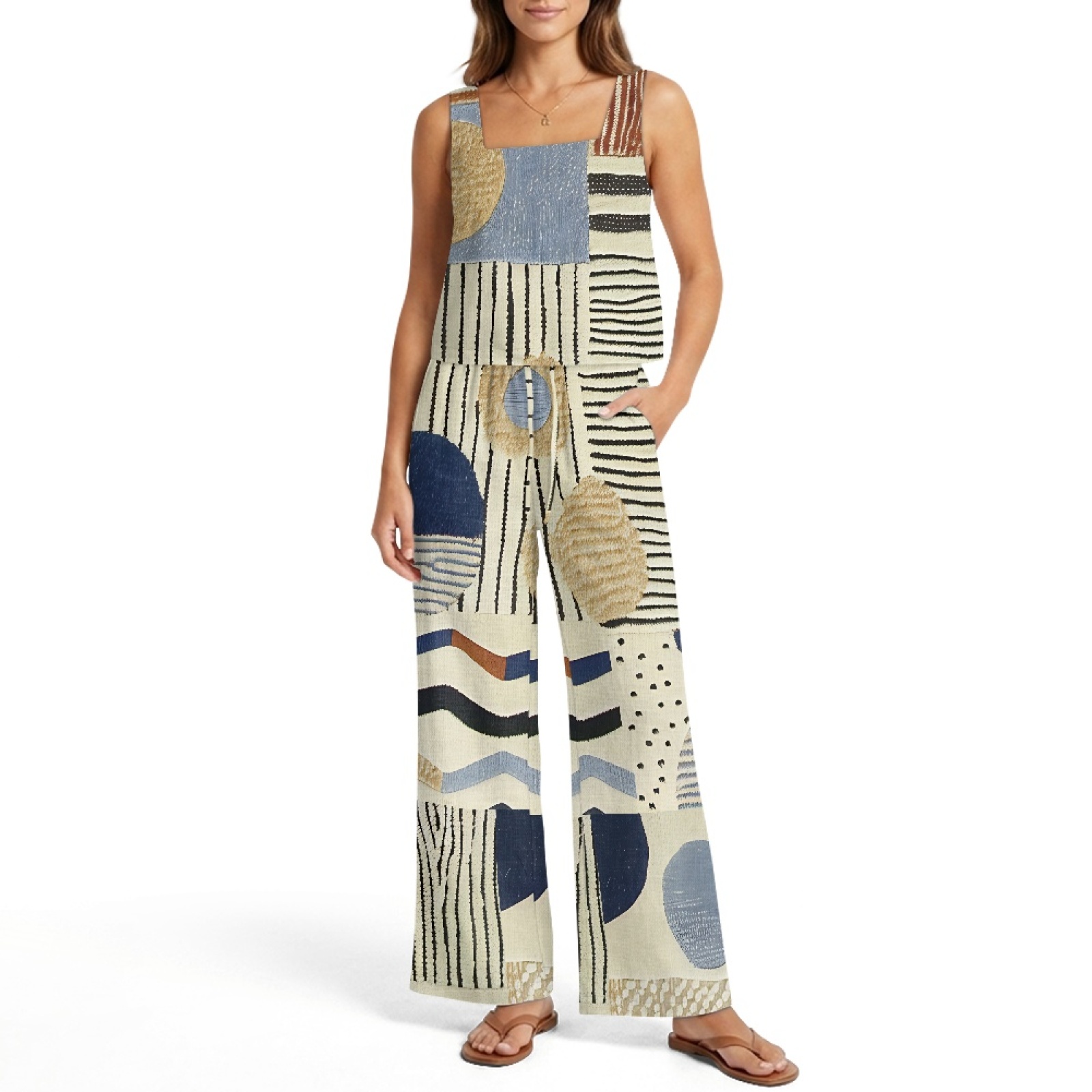 INSTANTARTS Women’s Linen Vest - مراجعة Linen Pant Wide وسعره