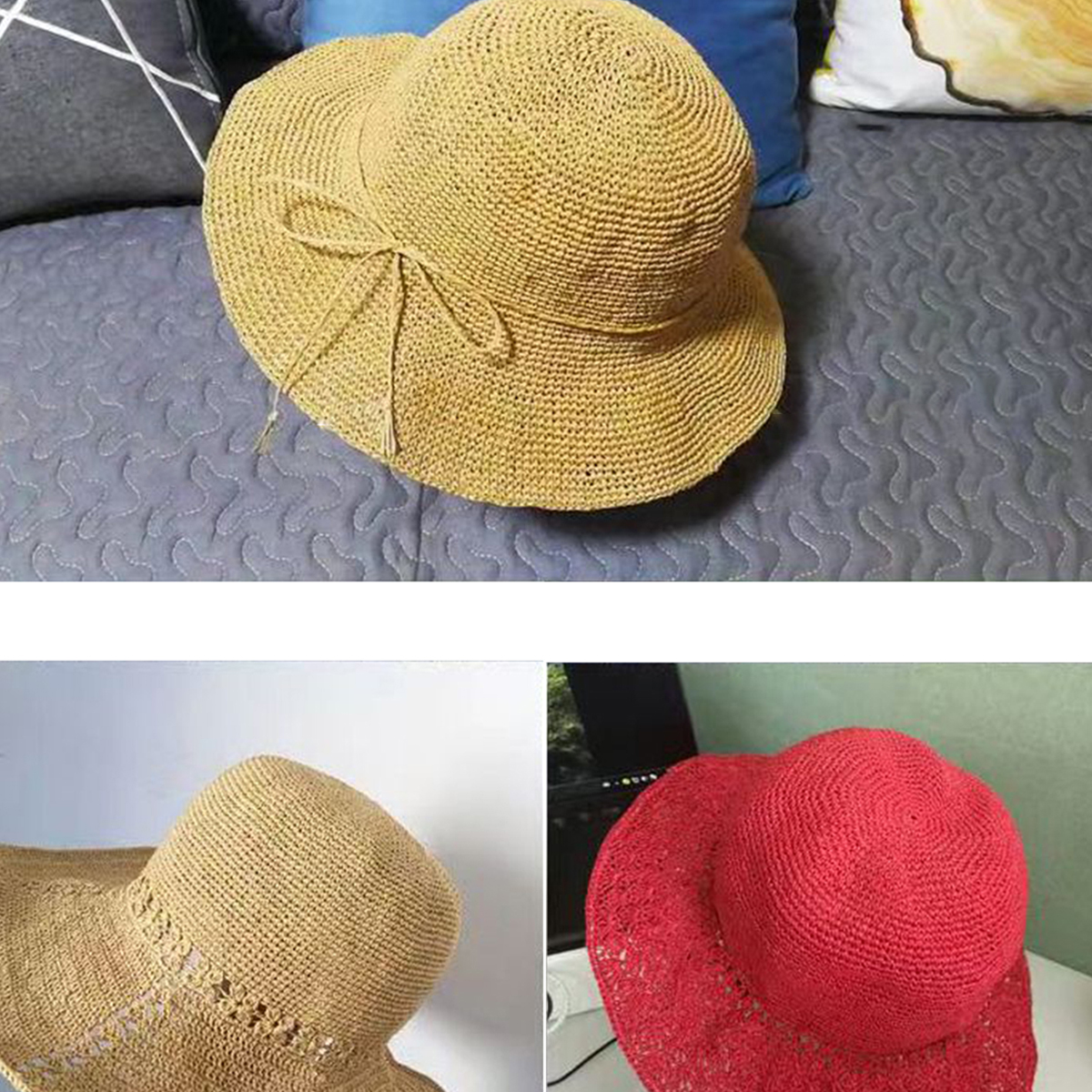 100g Raffia Straw Yarn Handmad - مراجعة Crochet Bag Raffia وسعره