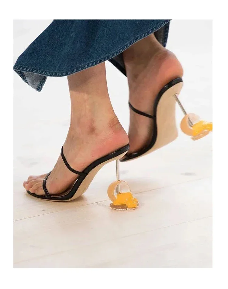 Summer Strappy Sandals Open To - مراجعة Sandal Strappy Heeled وسعره