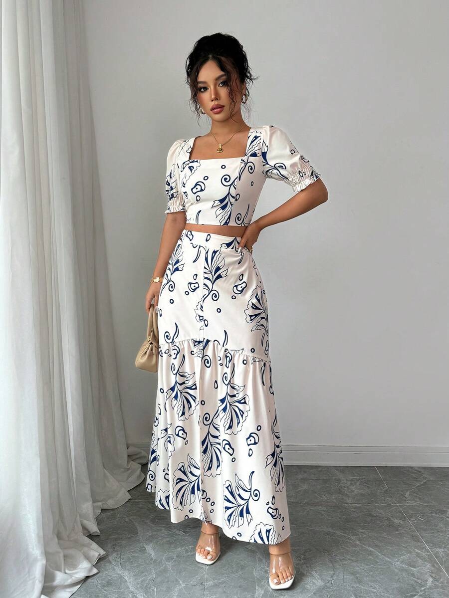 2026 Women Summer Two Piece Ou - مراجعة Romper Floral Print وسعره