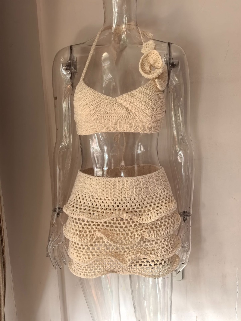Women Hand Crochet Knitted Ruf - مراجعة Crop Top Crochet وسعره