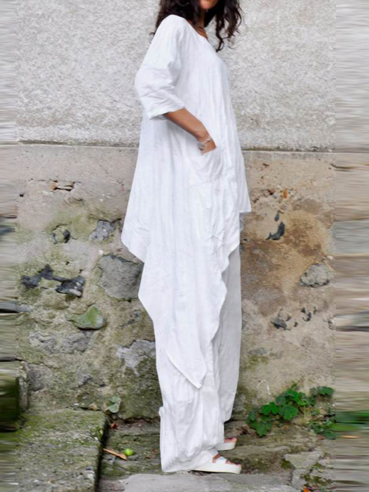 2024 Summer New Fashion Casual - مراجعة Linen Pant Wide وسعره
