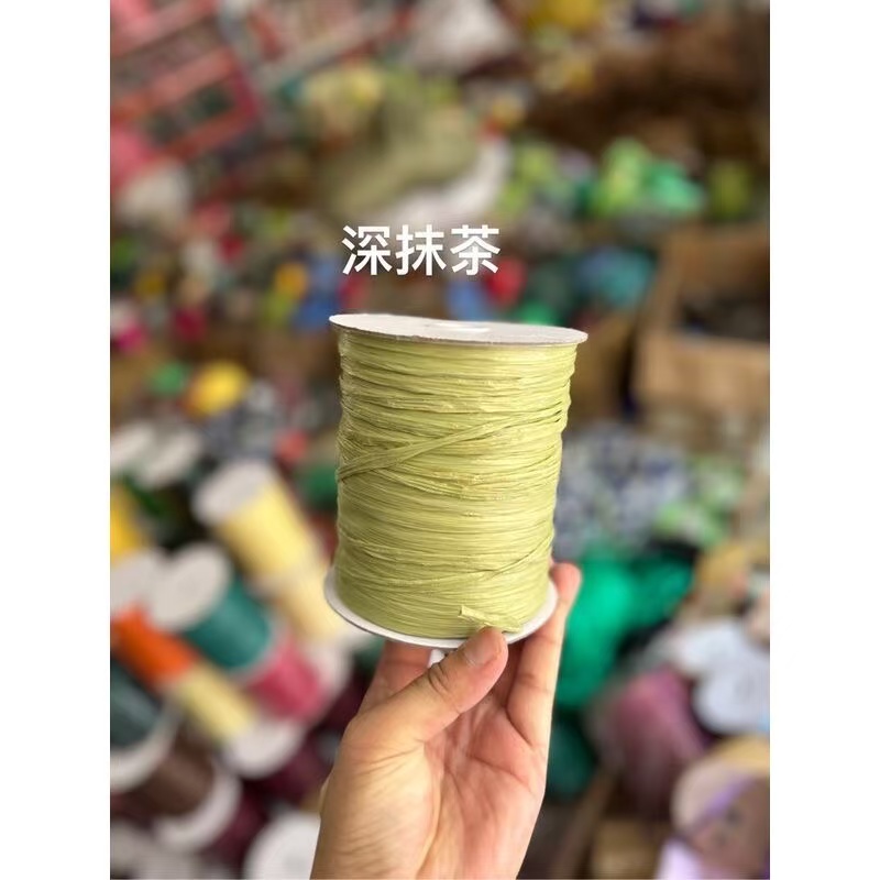 120g/roll Matte Raffia Grass C - مراجعة Crochet Bag Raffia وسعره