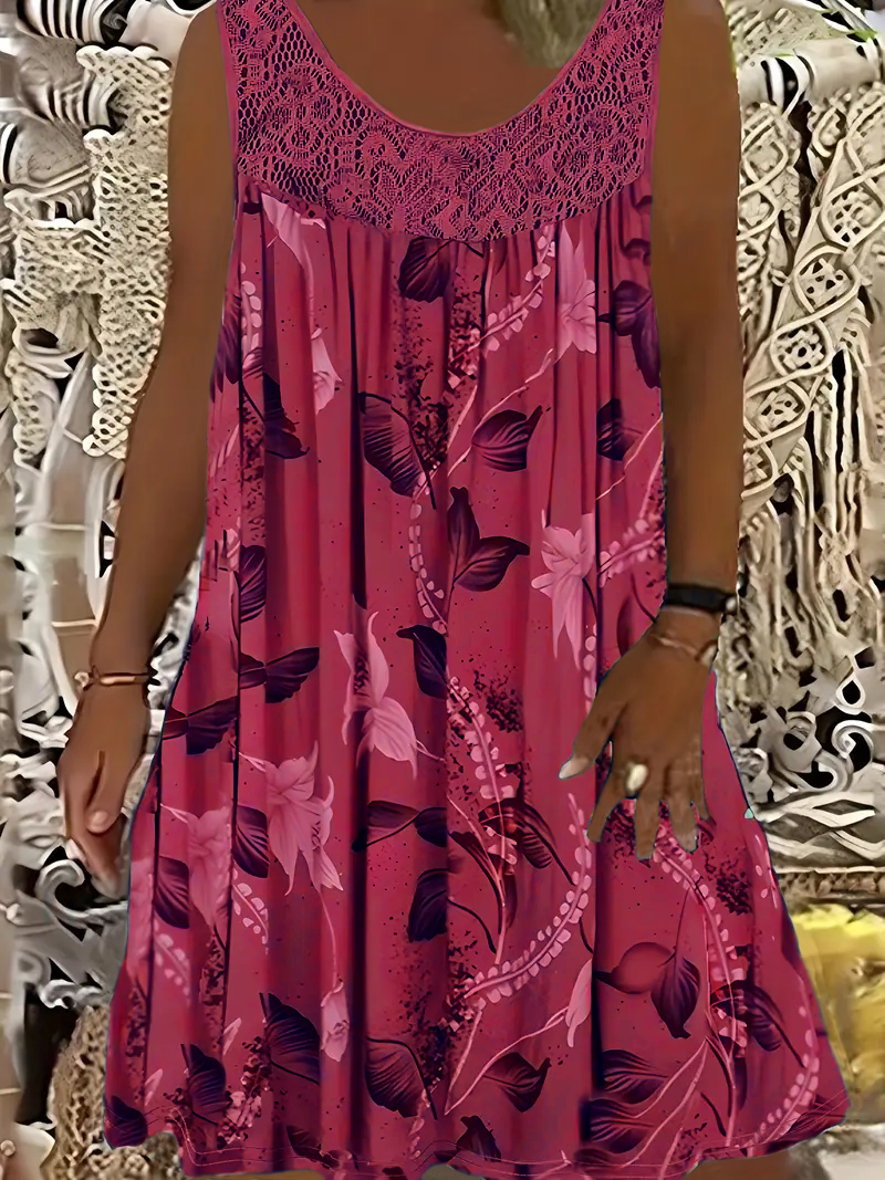 Plus size women's sleeveless r - مراجعة Romper Floral Print وسعره