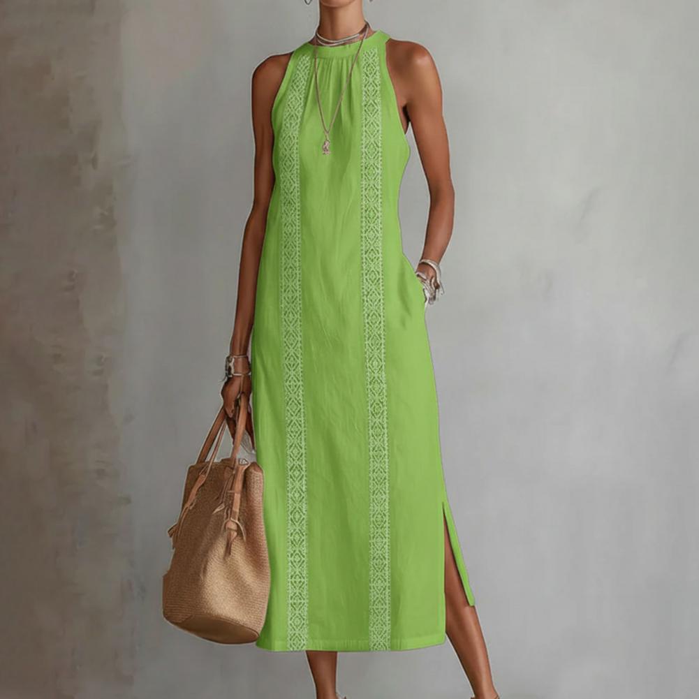 2026 Summer Dress for Women Sl - مراجعة Linen Dress Wrap وسعره