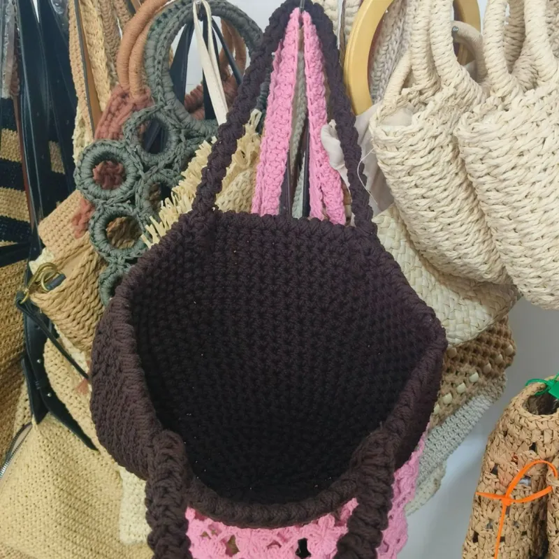 High-end hand-woven straw tote - مراجعة Tote Bag Beach وسعره