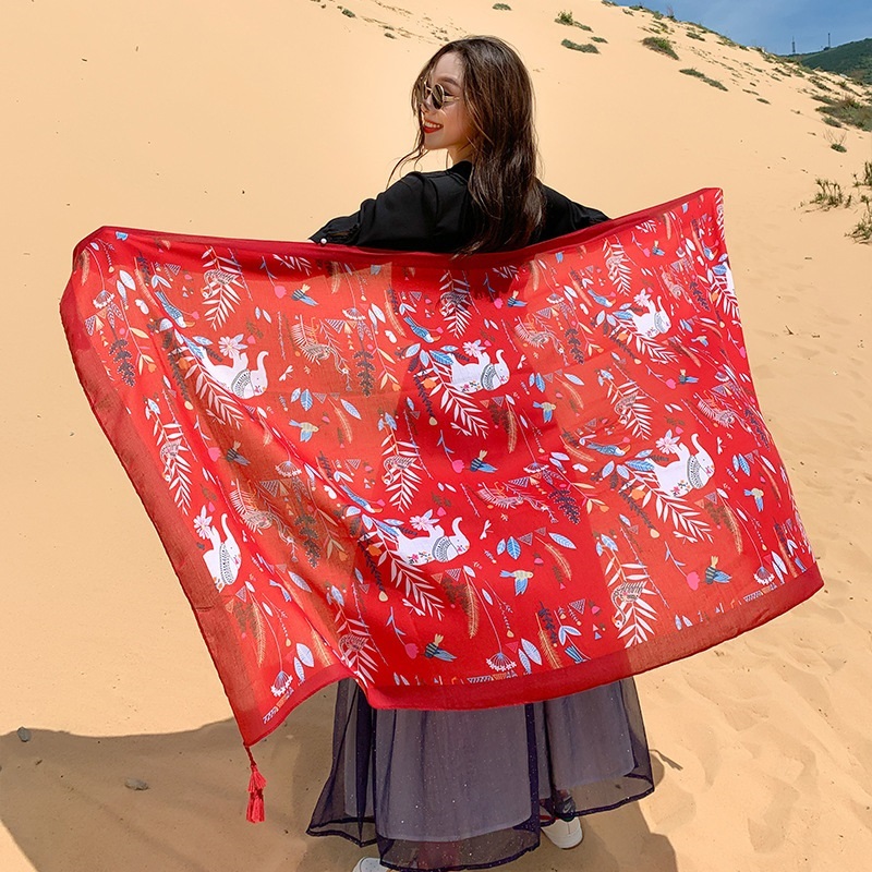 Desert Sun Protection Cotton L - مراجعة Linen Dress Wrap وسعره