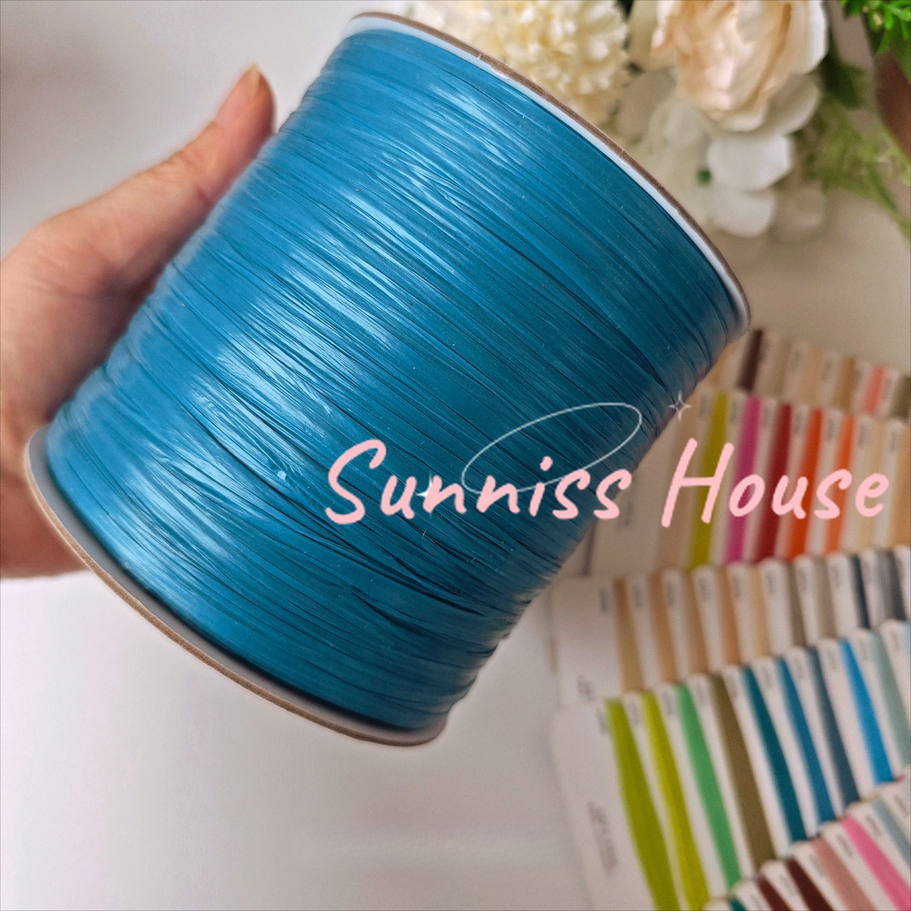 600M Matte Raffia Yarn，330g Ar - مراجعة Crochet Bag Raffia وسعره
