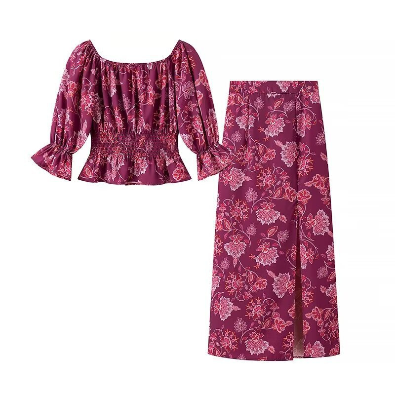 Women's Fashion Printed Off-Sh - مراجعة Blouse Off Shoulder وسعره
