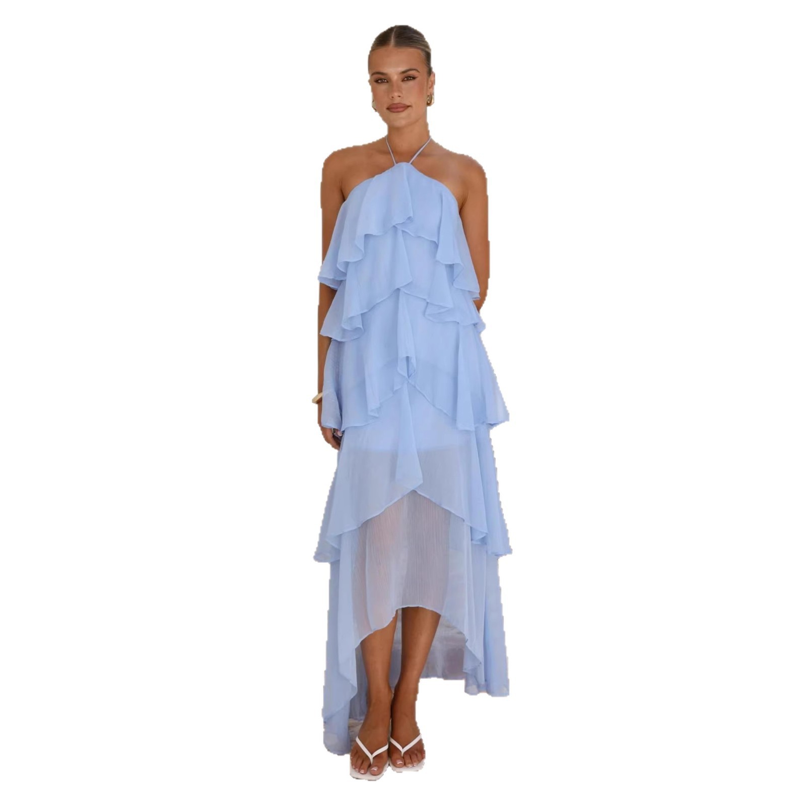 Elegant Party Maxi Dress Chiff - مراجعة Maxi Dress Halter وسعره