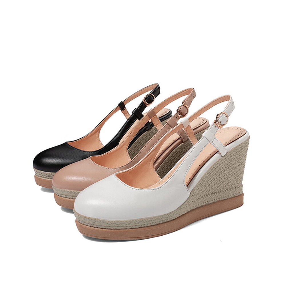 Women's T‑Strap Wedge Sandals  - مراجعة Wedge Espadrille Women وسعره