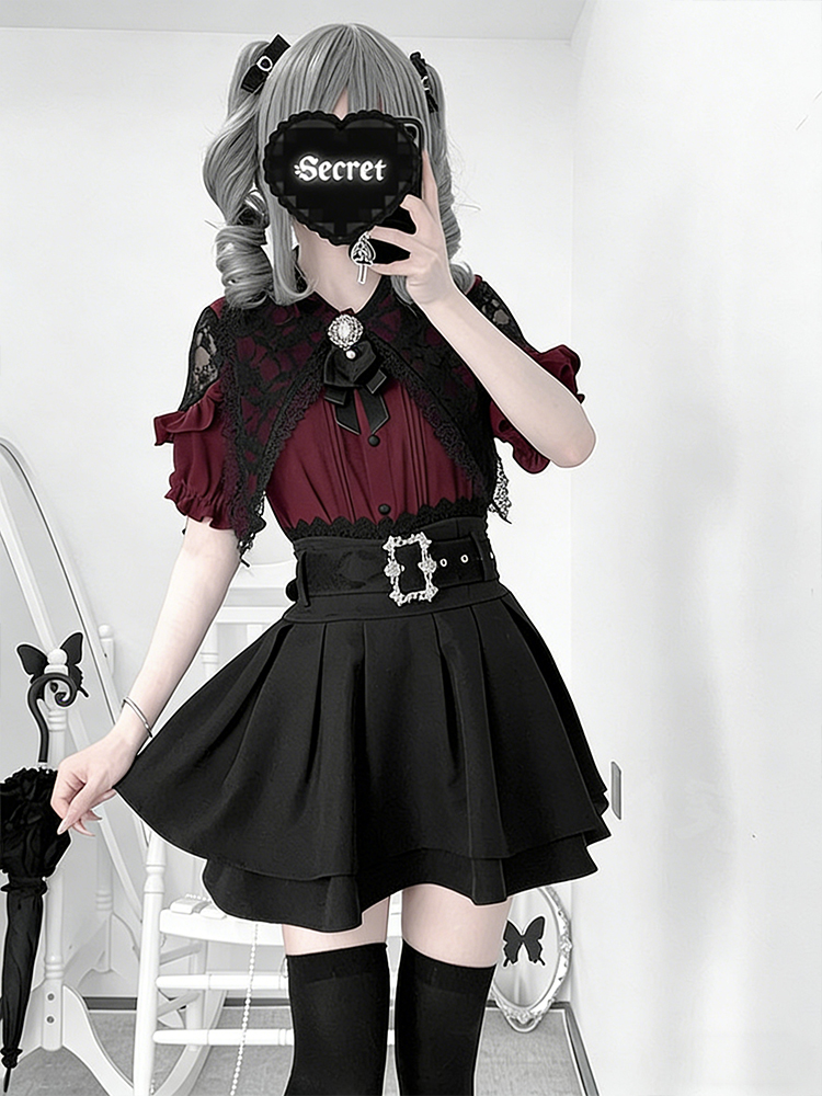 Gothic Style Shoulder Bared Sh - مراجعة Blouse Off Shoulder وسعره