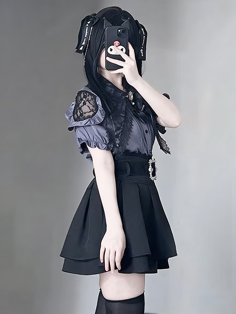 Gothic Style Shoulder Bared Sh - مراجعة Blouse Off Shoulder وسعره