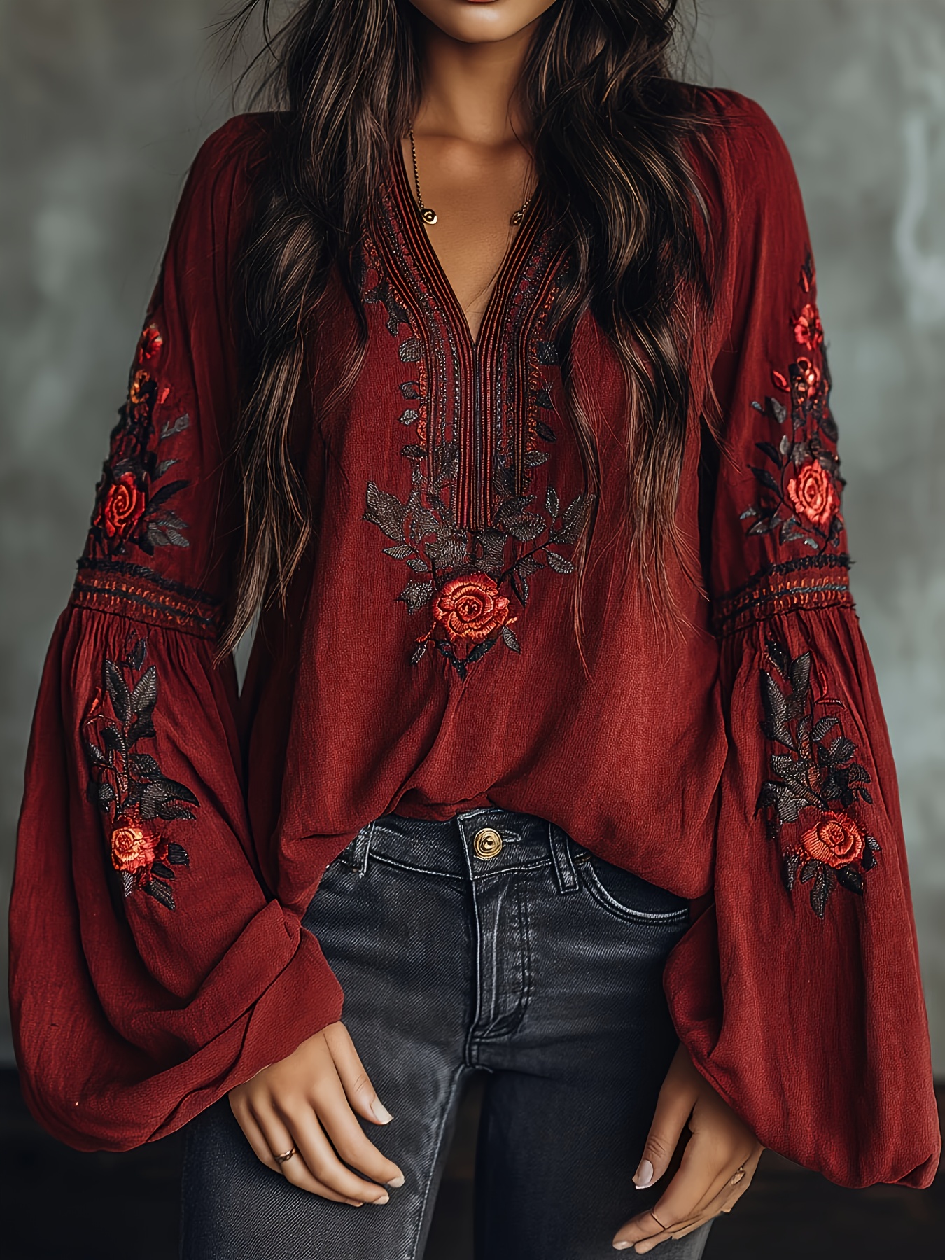 Women‘s Spring Blouse Retro Em - مراجعة Blouse Off Shoulder وسعره