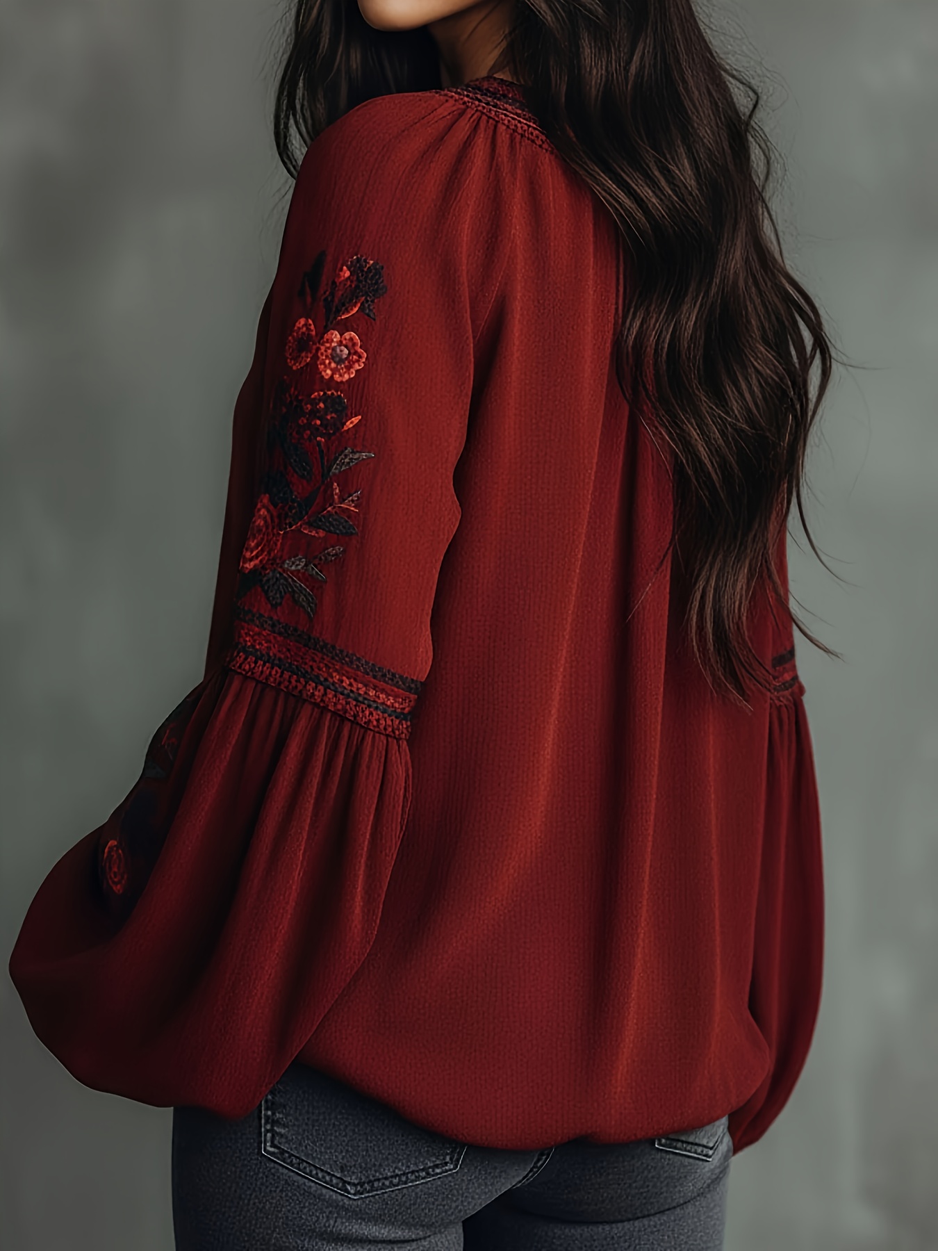 Women‘s Spring Blouse Retro Em - مراجعة Blouse Off Shoulder وسعره