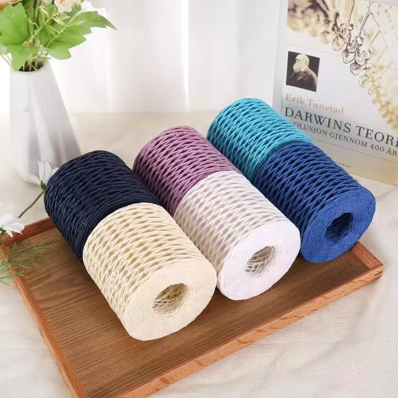 190g Raffia Yarn, Straw Paper  - مراجعة Crochet Bag Raffia وسعره