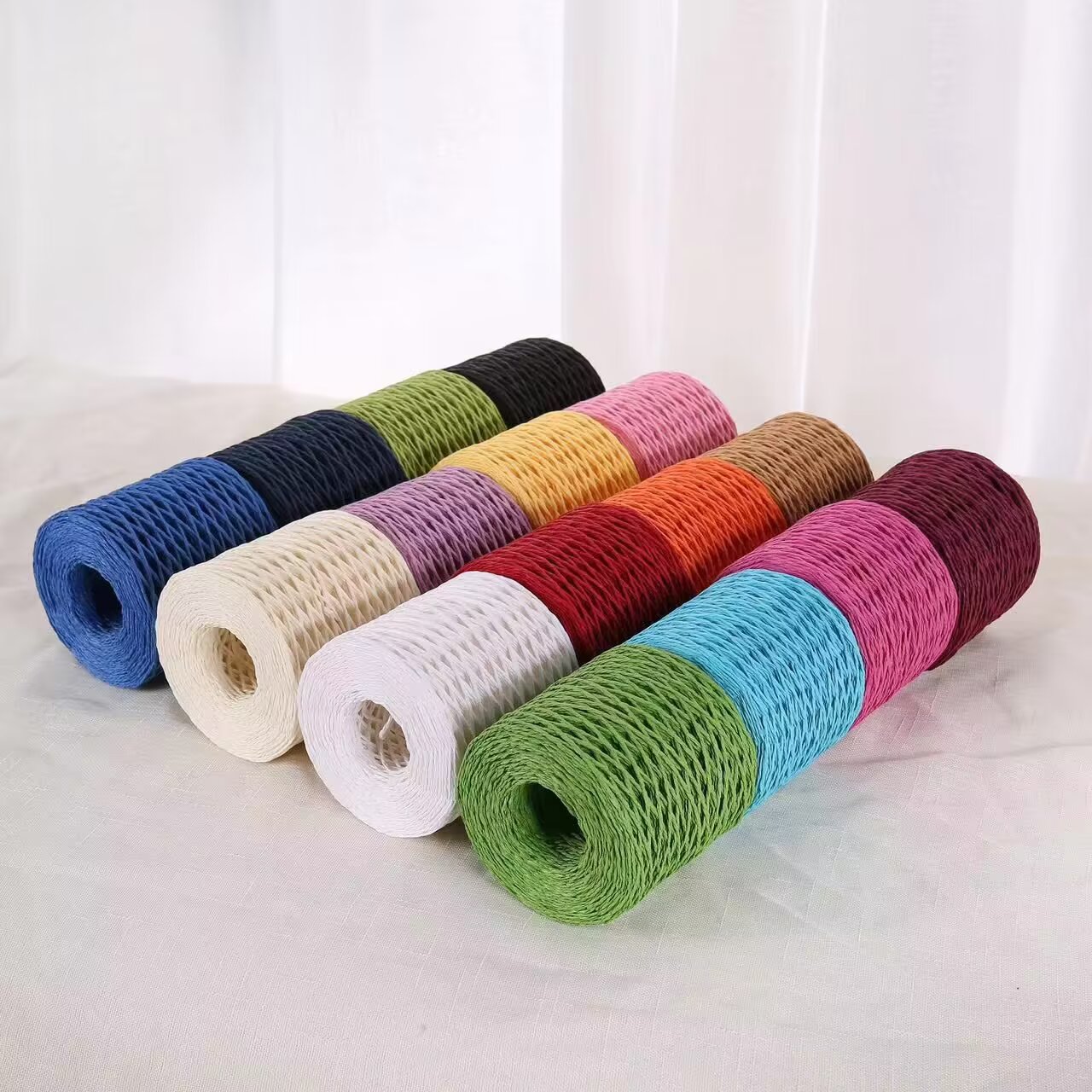 190g Raffia Yarn, Straw Paper  - مراجعة Crochet Bag Raffia وسعره