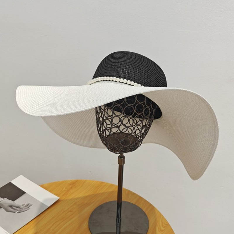 Two Tones Wide Brim Summer Hat - مراجعة Hat Floppy Wide وسعره