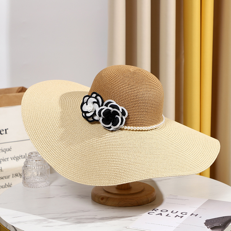 Two Tones Wide Brim Summer Hat - مراجعة Hat Floppy Wide وسعره