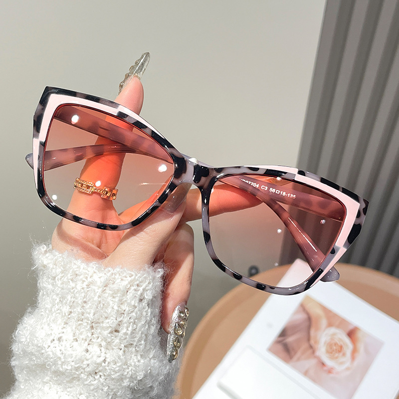 Women Color Block Cat Eye Eyeg - مراجعة Sunglasses Cat Eye وسعره