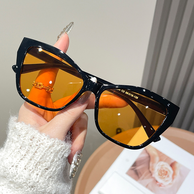 Women Color Block Cat Eye Eyeg - مراجعة Sunglasses Cat Eye وسعره