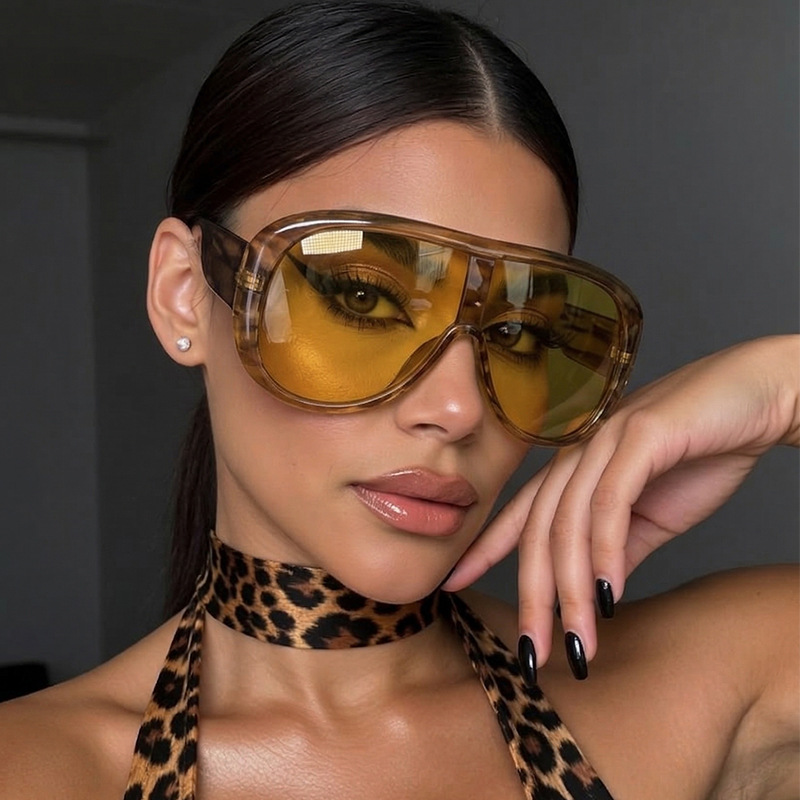 Oversized One Piece Large Fram - مراجعة Sunglasses Cat Eye وسعره