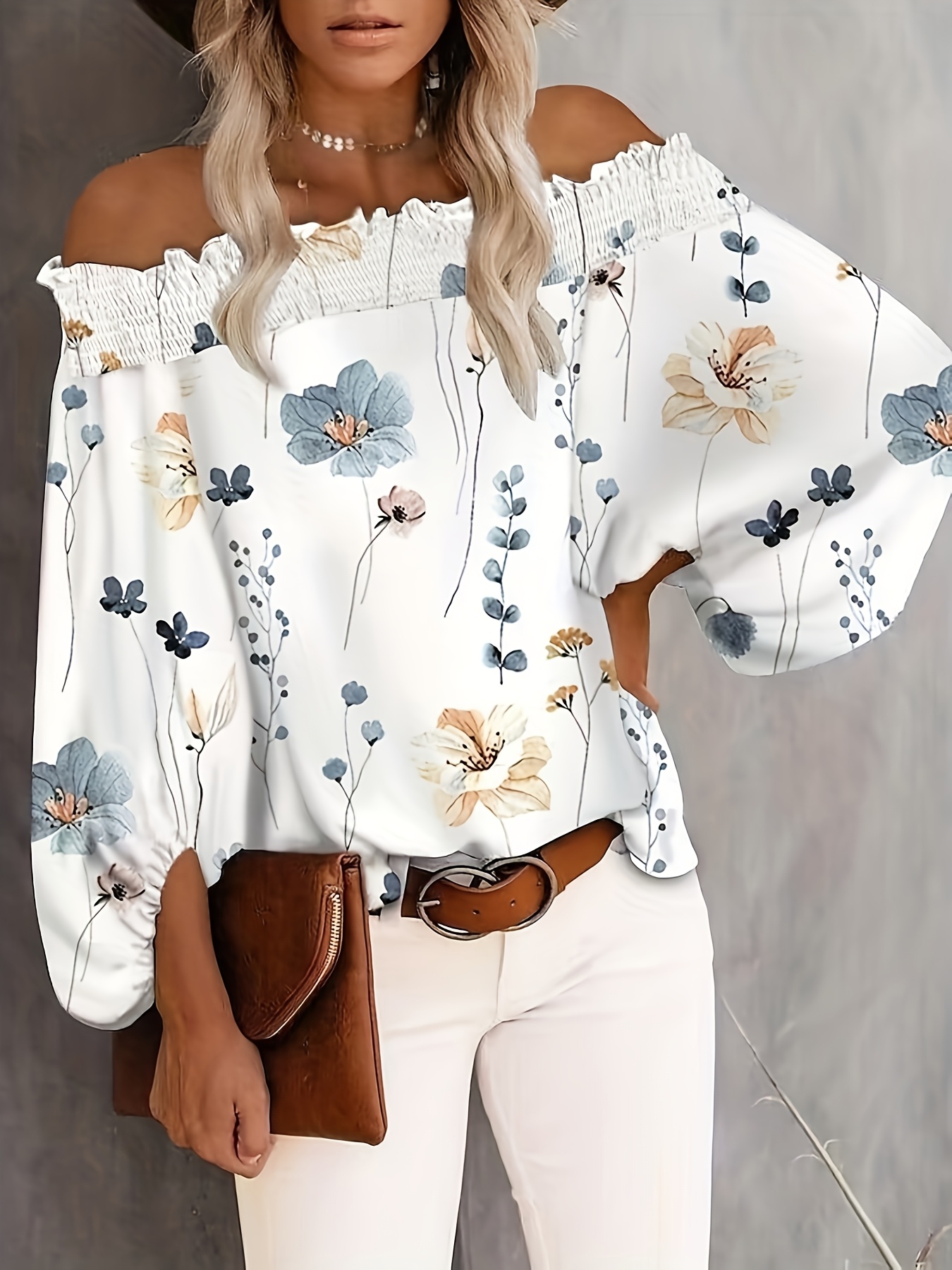 Plus Size New Women's Casual F - مراجعة Blouse Off Shoulder وسعره