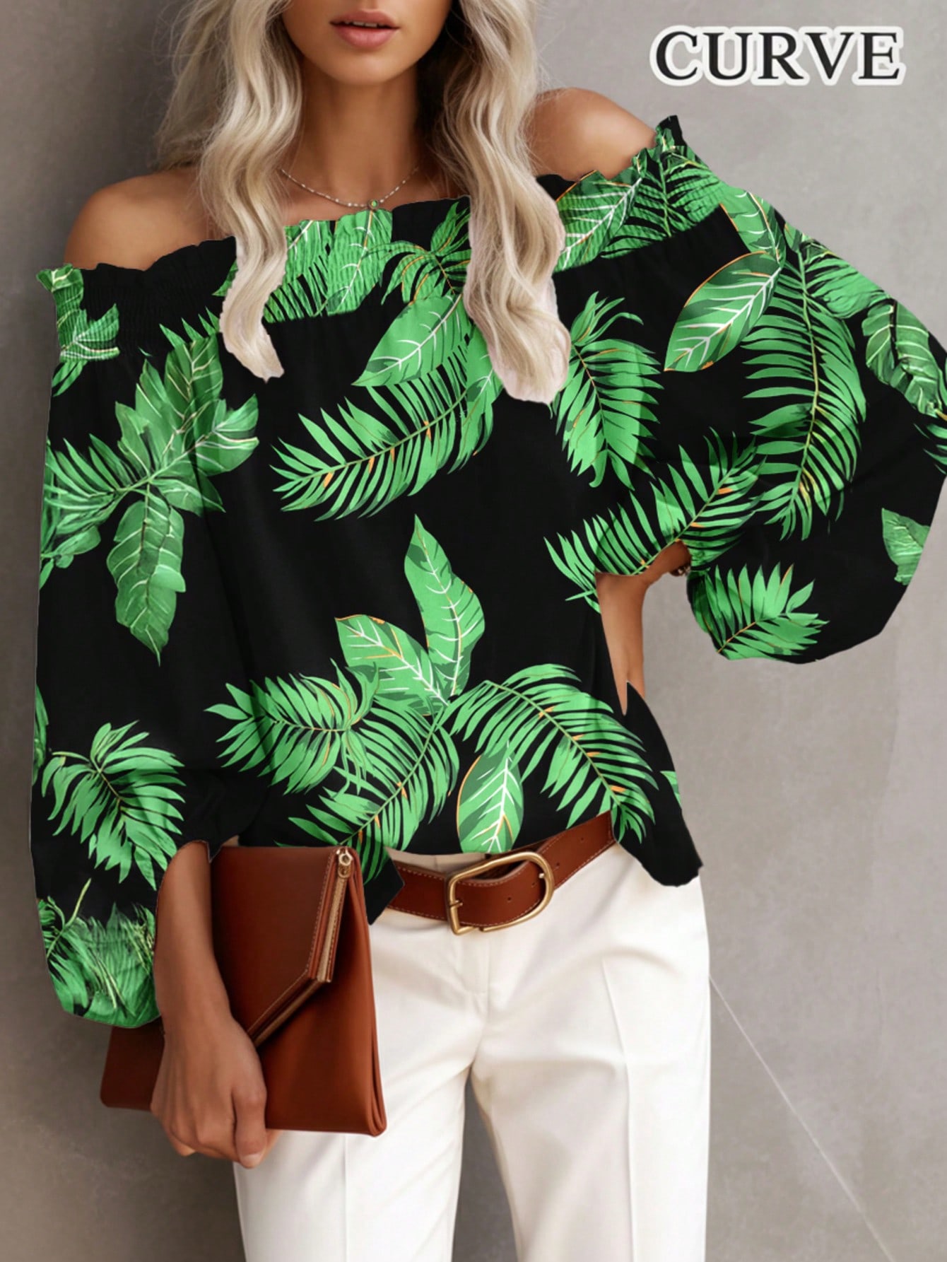Plus Size New Women's Casual F - مراجعة Blouse Off Shoulder وسعره