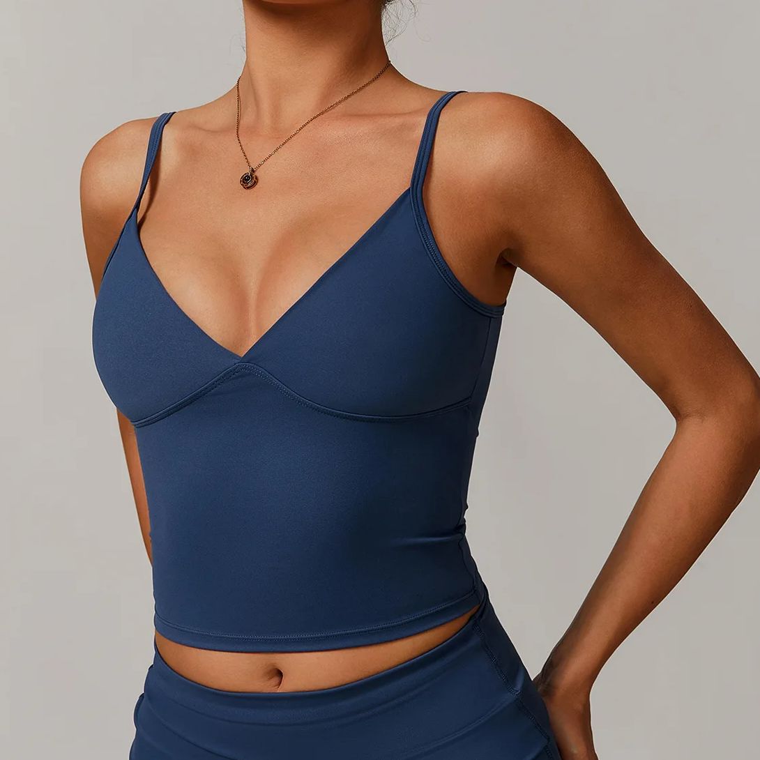 Breathable Sports Bra Fitness  - مراجعة Crop Top Crochet وسعره