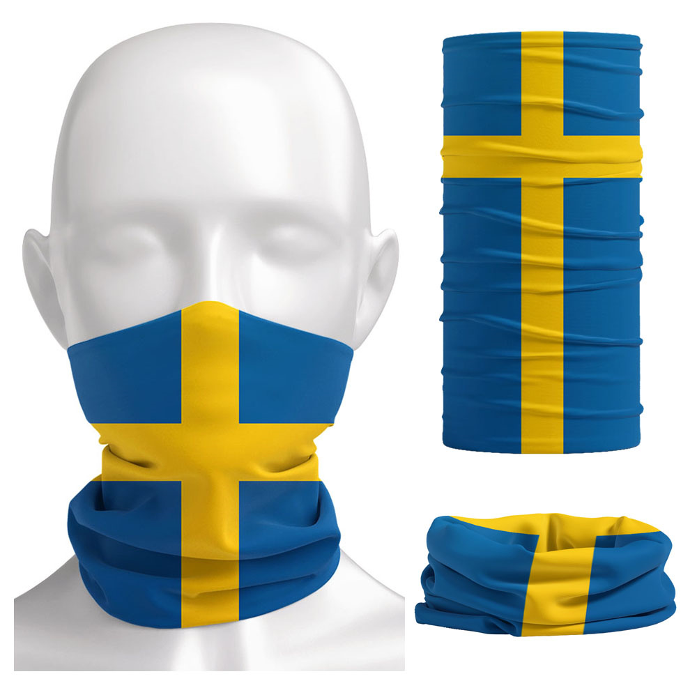 Sweden Flag Printed Bandana He - مراجعة Headband Summer Knit وسعره