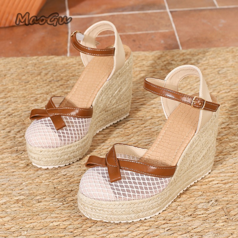 Size42 Women's Mesh Bow Espadr - مراجعة Wedge Espadrille Women وسعره