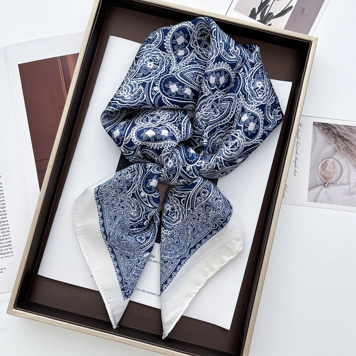 70*70cm Women Summer Luxury Fa - مراجعة Headband Summer Knit وسعره