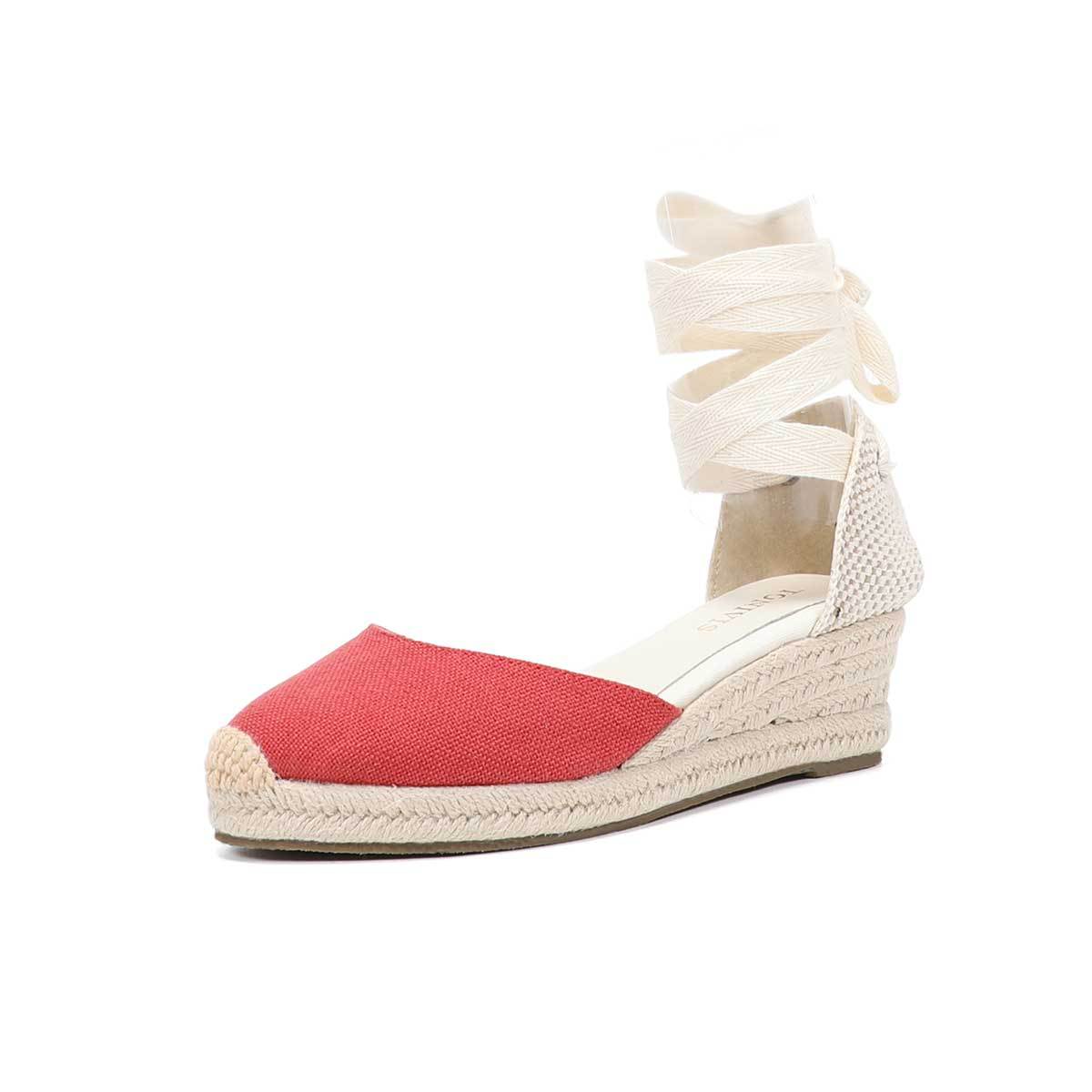 Women Wedge Espadrilles Lace U - مراجعة Wedge Espadrille Women وسعره