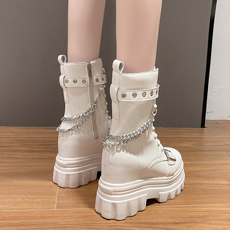 Autumn Thick Heel Ankle Boots  - مراجعة Wedge Espadrille Women وسعره