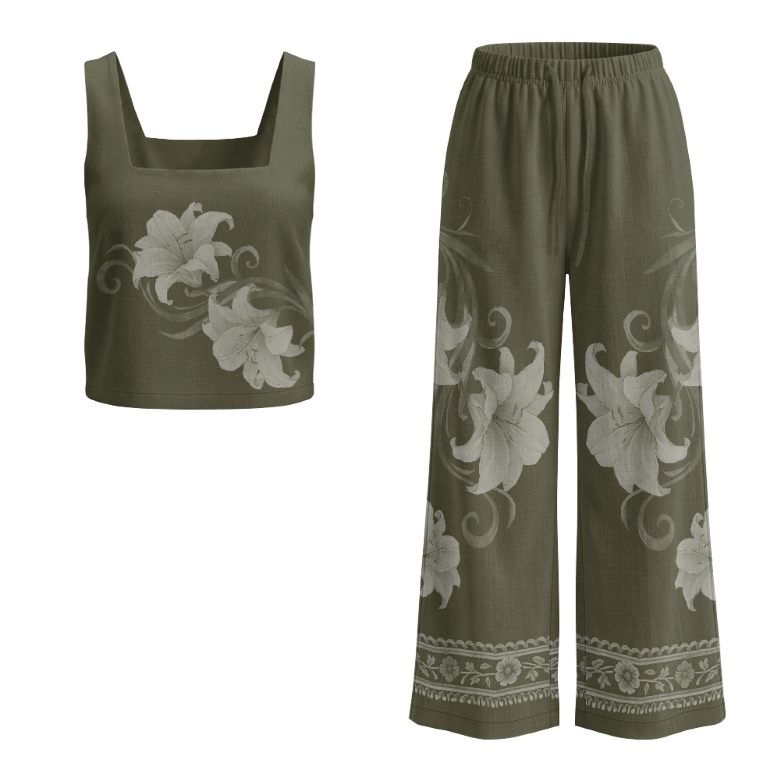 INSTANTARTS Women’s Linen Vest - مراجعة Linen Pant Wide وسعره