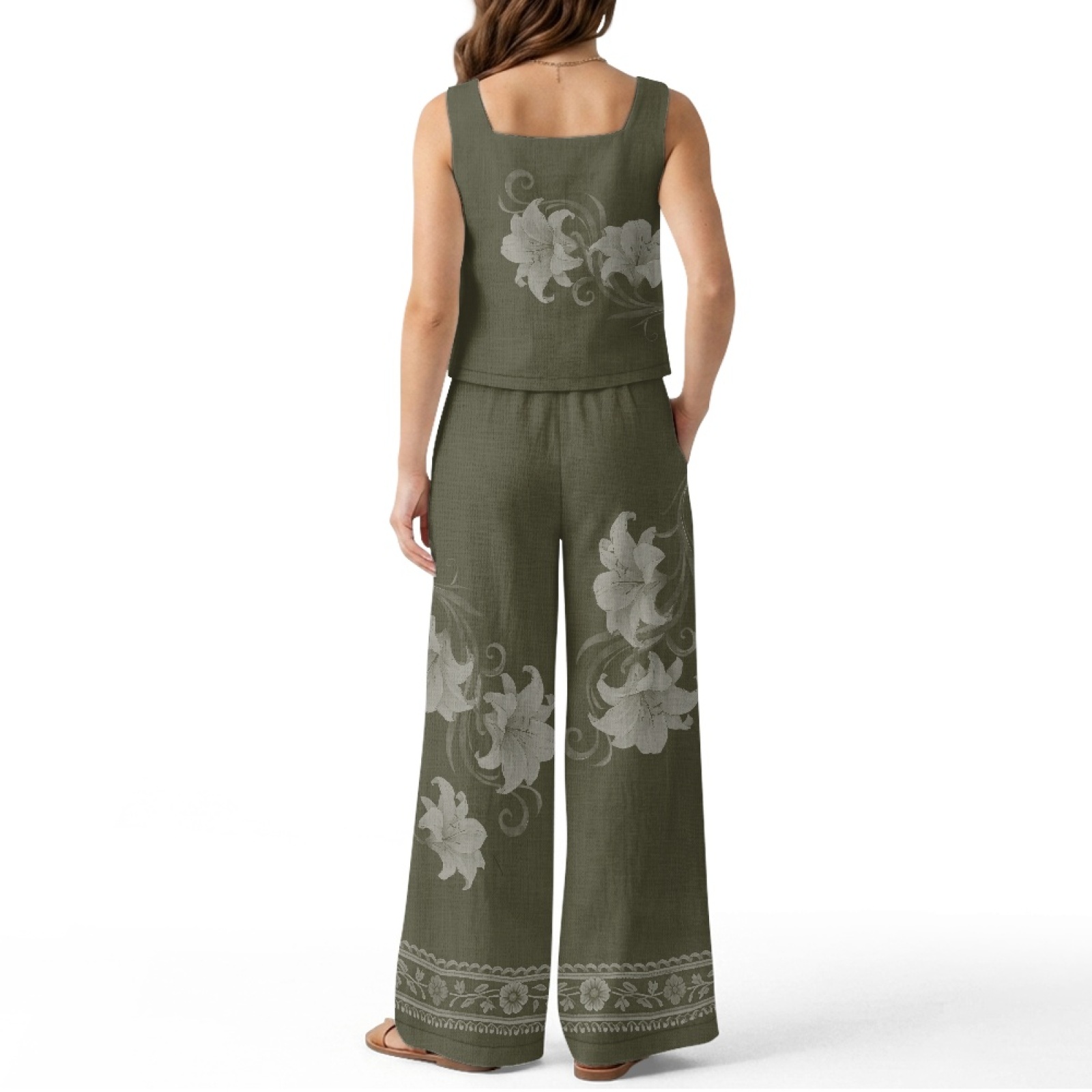 INSTANTARTS Women’s Linen Vest - مراجعة Linen Pant Wide وسعره